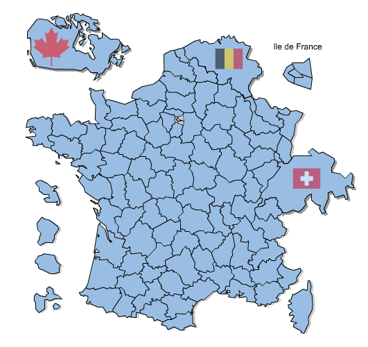 mapa bed and breakfast