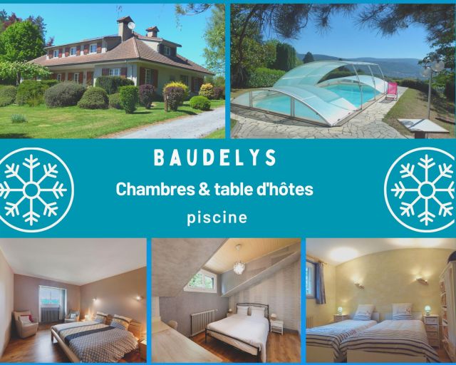 Baudelys: chambres et table d'htes avec piscine